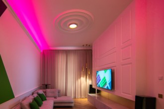 LED Ceiling Light RGBW Air Gold