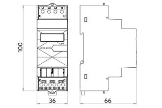 Energiezähler für 1&5A Stromwandler Tree