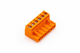 Schraub-Steckklemme Orange 6fach
