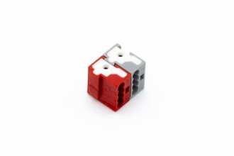 Push-Steckklemme rot/grau (KNX Extension)
