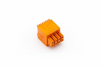 Push-Steckklemme Orange 2x4fach
