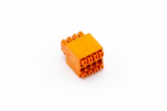 Push-Steckklemme Orange 2x4fach