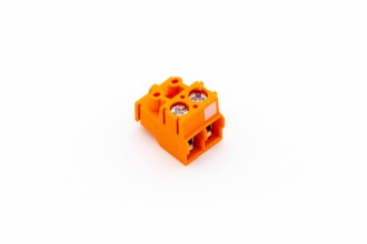 Schraubklemme Top Orange 2-fach
