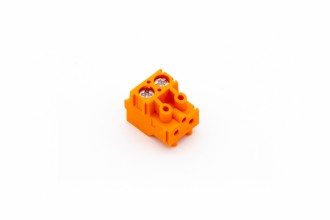 Schraubklemme Top Orange 2-fach