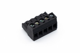 Schraub-Steckklemme Schwarz 5fach