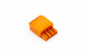 Push-Steckklemme Orange 4fach