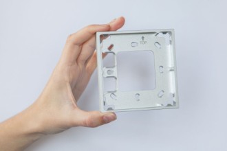 Montagerahmen 1-fach Silber