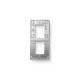 Montagerahmen 2-fach Silber