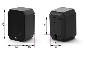 Satellite Speaker IP64 Passive weiß