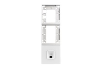ekey xLine Fingerprintset Unterputzmontage, Loxone Montagerahmen 3-fach Silber