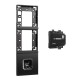 ekey xLine Fingerprintset Unterputzmontage, Loxone Montagerahmen 3-fach Anthrazit