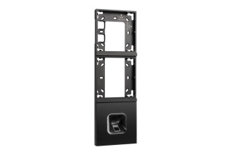 ekey xLine Fingerprintset Unterputzmontage, Loxone Montagerahmen 3-fach Anthrazit