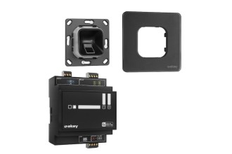 ekey xLine Fingerprintset für Unterputzmontage Glas Schwarz