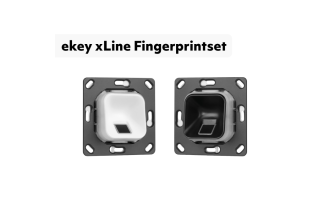 ekey xLine Fingerprintset UP ohne Rahmen Schwarz