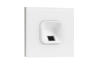 ekey xLine Fingerprintset Unterputzmontage, Loxone Montagerahmen 1-fach Silber