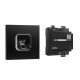 ekey xLine Fingerprintset Unterputzmontage, Loxone Montagerahmen 1-fach Anthrazit