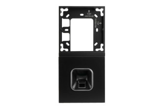 ekey xLine Fingerprintset Unterputzmontage, Loxone Montagerahmen 2-fach Anthrazit