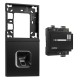 ekey xLine Fingerprintset Unterputzmontage, Loxone Montagerahmen 2-fach Anthrazit