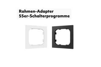 ekey xLine Rahmen-Adapter für 55er-Schalterprogramme in Weiß